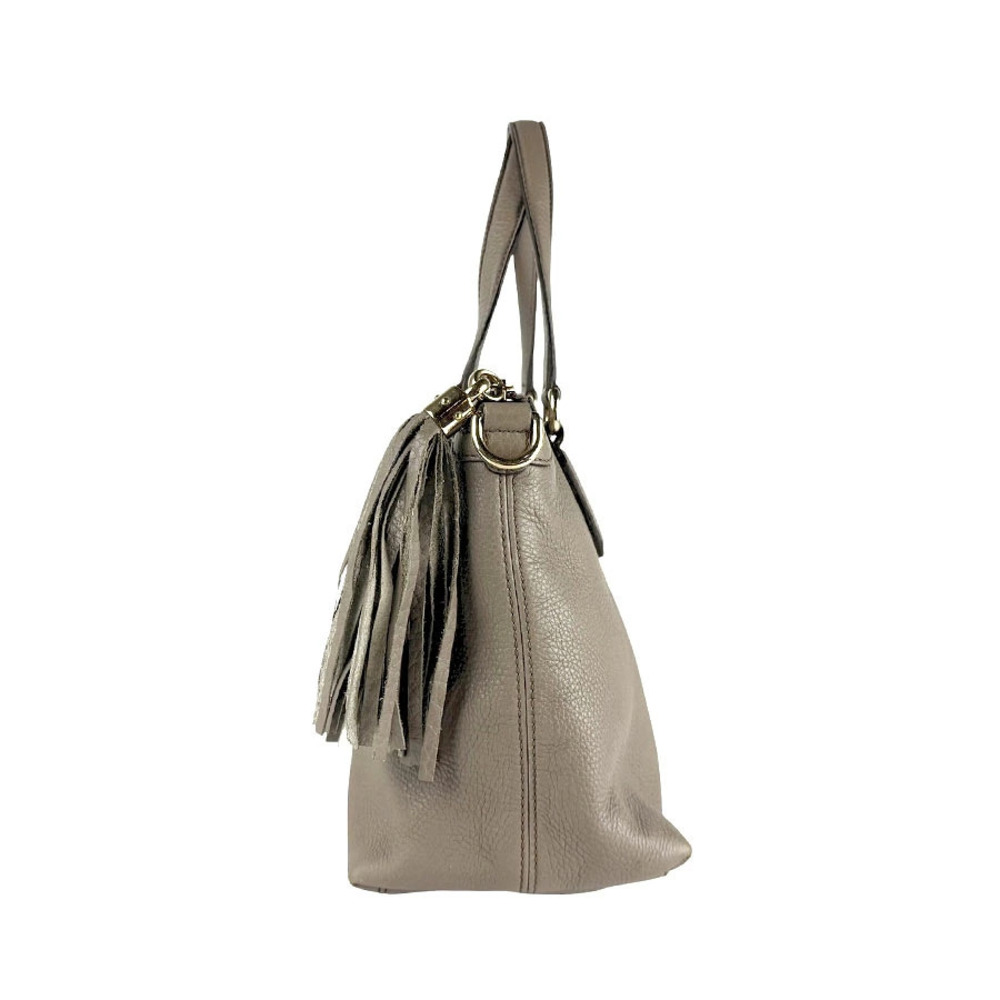Gucci Greige Handbag Soho Leather